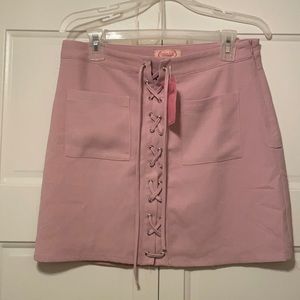 Lace up skirt